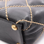 Chanel Tote Wild Stitch Black Leather — view 7
