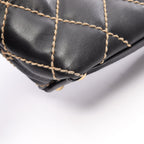 Chanel Tote Wild Stitch Black Leather — view 9