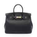 Hermes Handbag Birkin 35 Black Leather