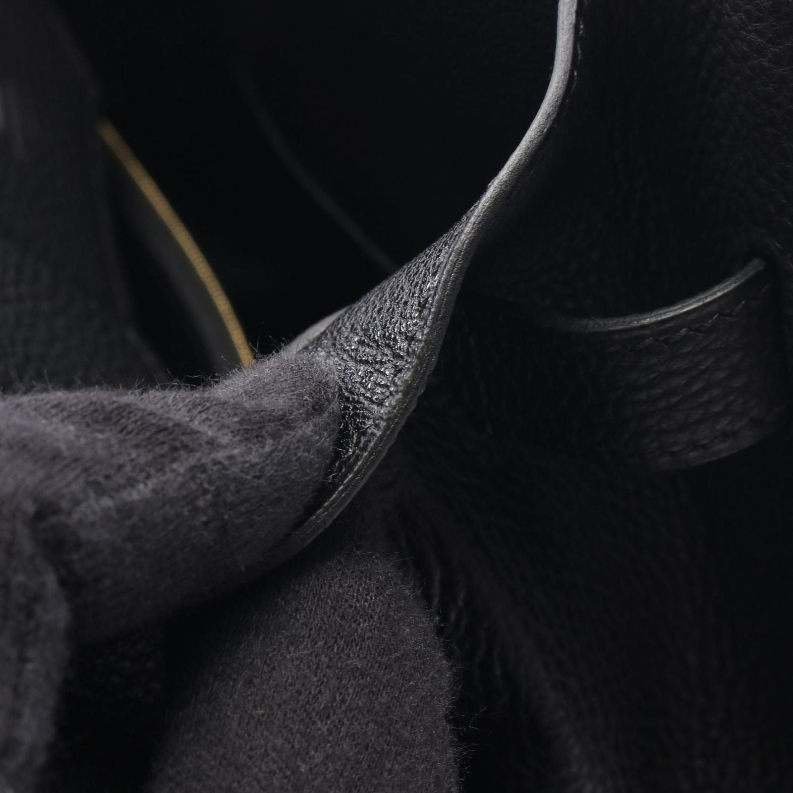 Hermes Handbag Birkin 35 Black Leather — view 8