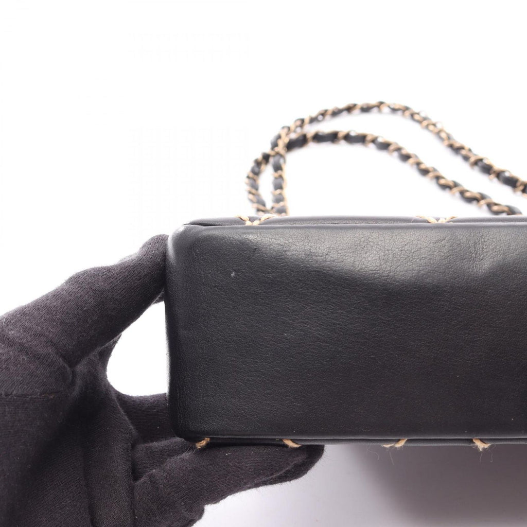 Chanel Shoulder Bag Wild Stitch Black Leather Chain — view 9