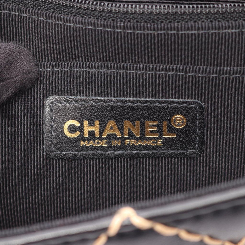 Chanel Shoulder Bag Wild Stitch Black Leather Chain — view 4