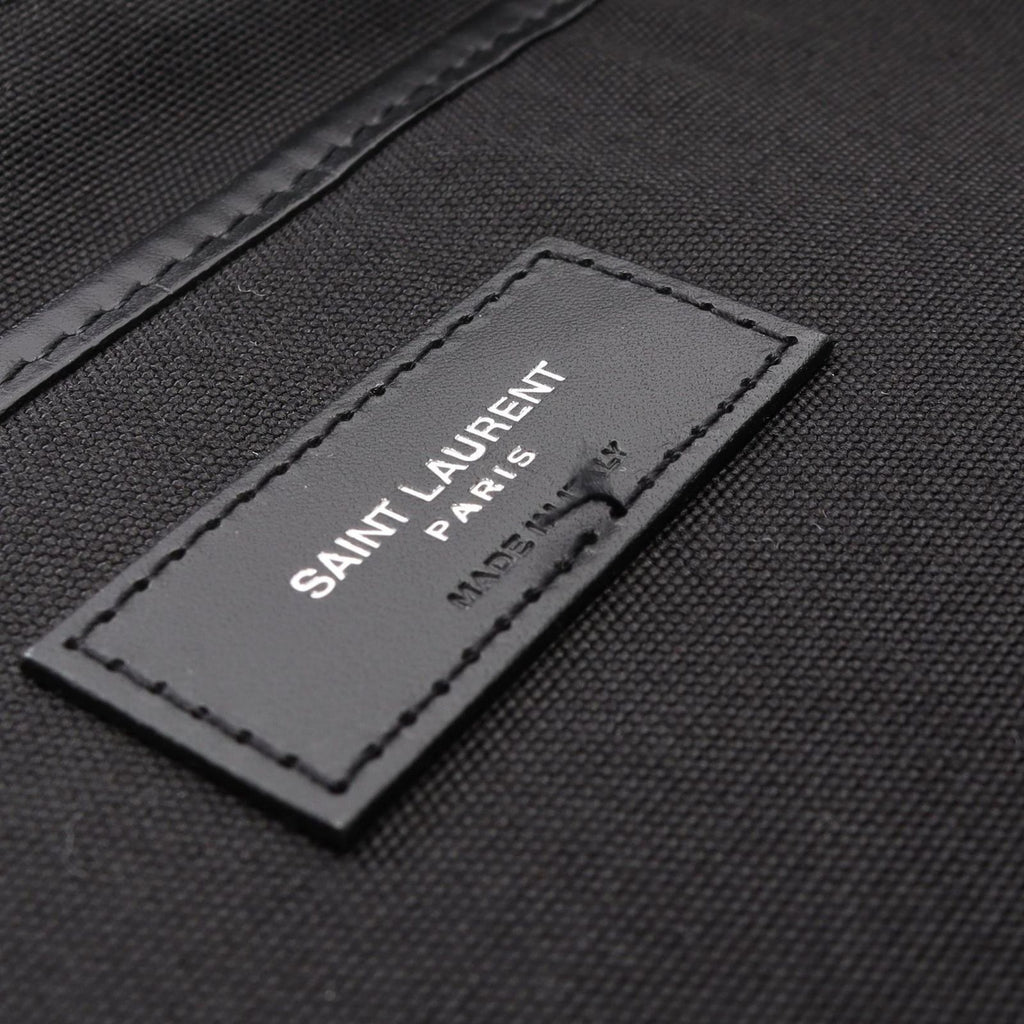 Saint Laurent Paris Backpack City Black Canvas Leather — view 9