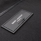 Saint Laurent Paris Backpack City Black Canvas Leather — view 9