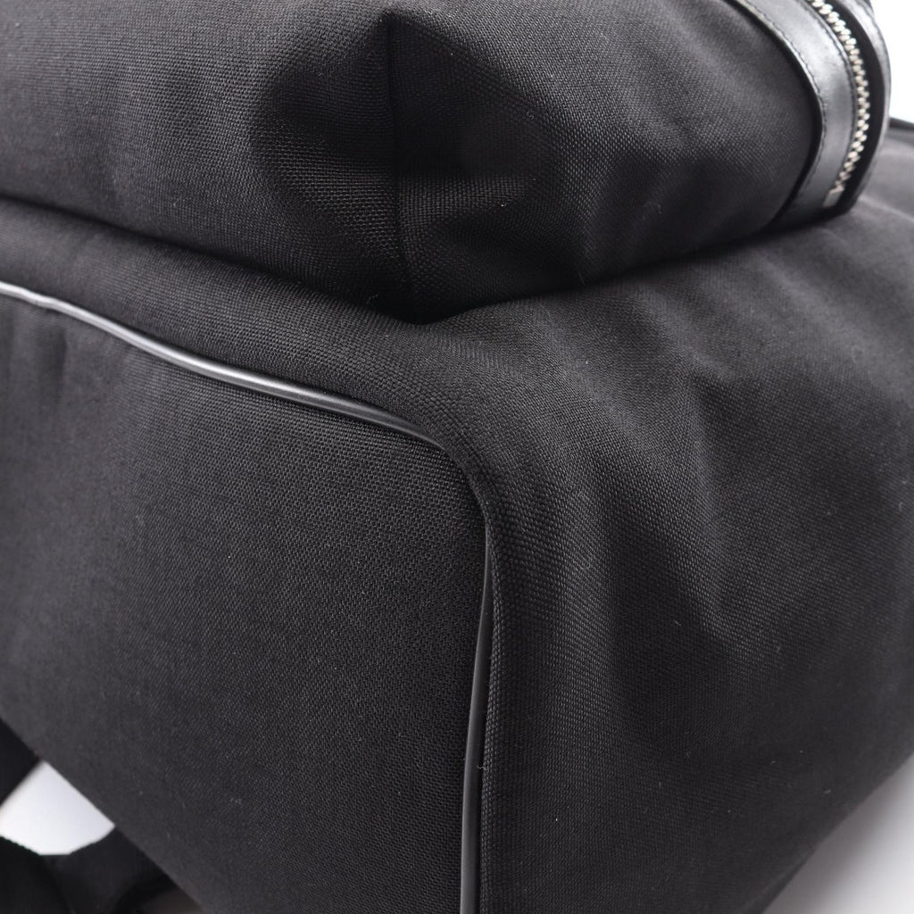 Saint Laurent Paris Backpack City Black Canvas Leather — view 6