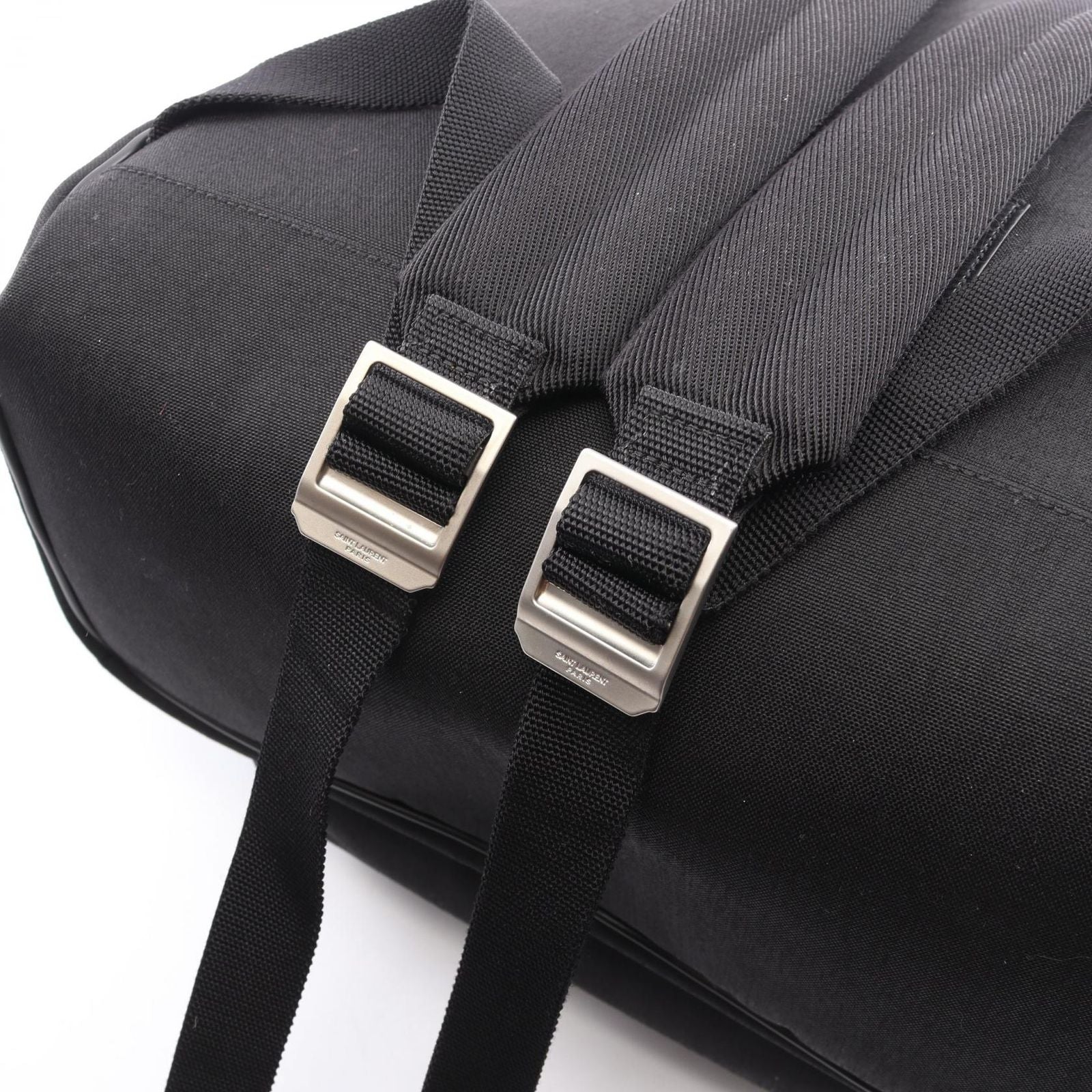 Saint Laurent Paris Backpack City Black Canvas Leather — view 7