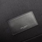 Saint Laurent Paris Backpack City Black Canvas Leather — view 5