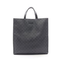Gucci Tote GG Supreme Black Canvas Leather