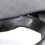 Gucci Tote GG Supreme Black Canvas Leather — view 8