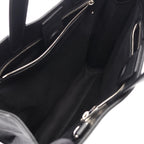 Gucci Tote GG Supreme Black Canvas Leather — view 3