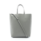 Celine Tote Vertical Small Cover 2-Way Gray Leather