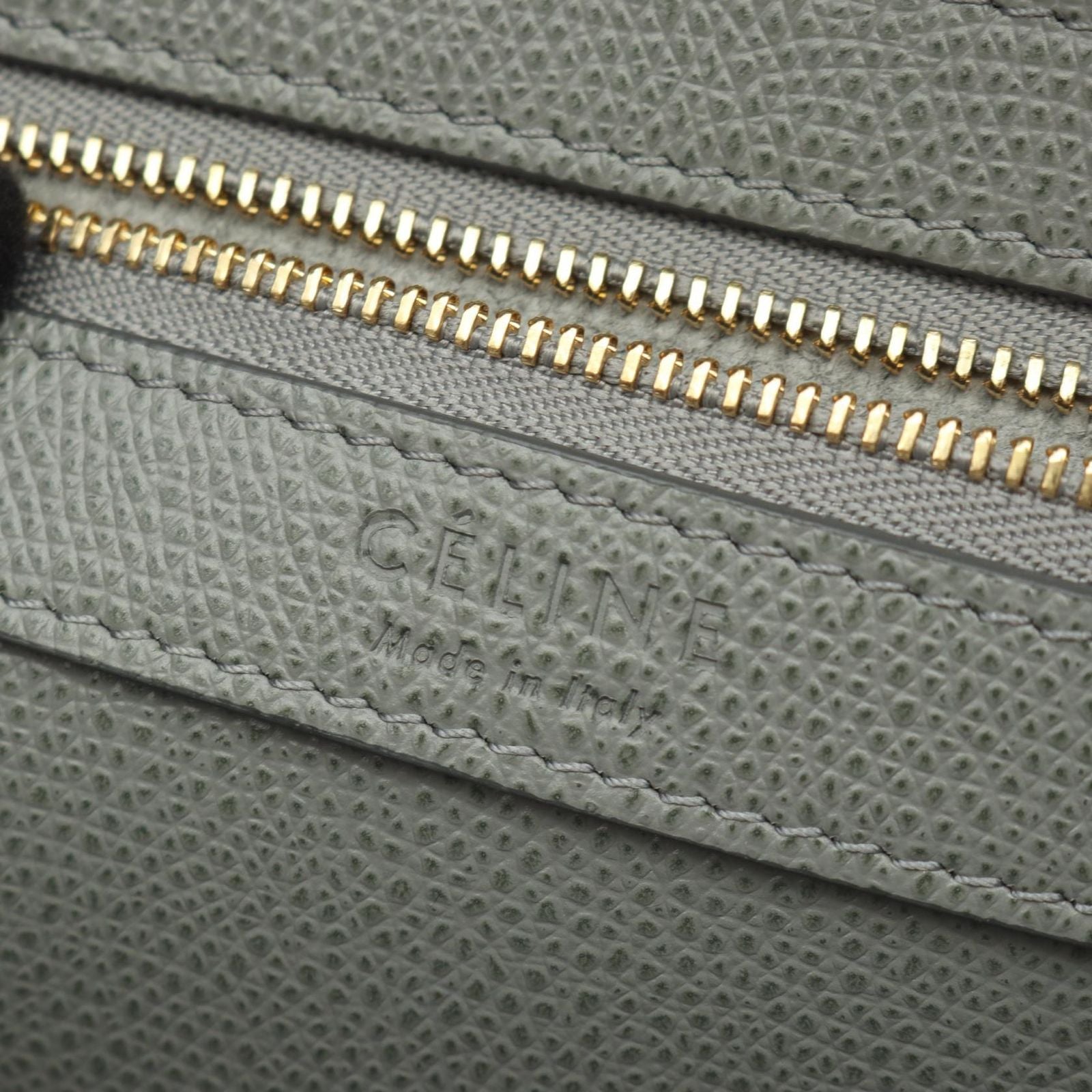 Celine Tote Vertical Small Cover 2-Way Gray Leather — view 4
