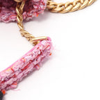 Chanel Shoulder Bag Quilted Drawstring 2-Way Pink Fabric Small — view 8