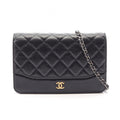 Chanel Shoulder Bag Gabriel de Black Quilted Chain Wallet