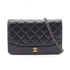 Chanel Shoulder Bag Gabriel de Black Quilted Chain Wallet