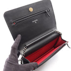 Chanel Shoulder Bag Gabriel de Black Quilted Chain Wallet — view 3