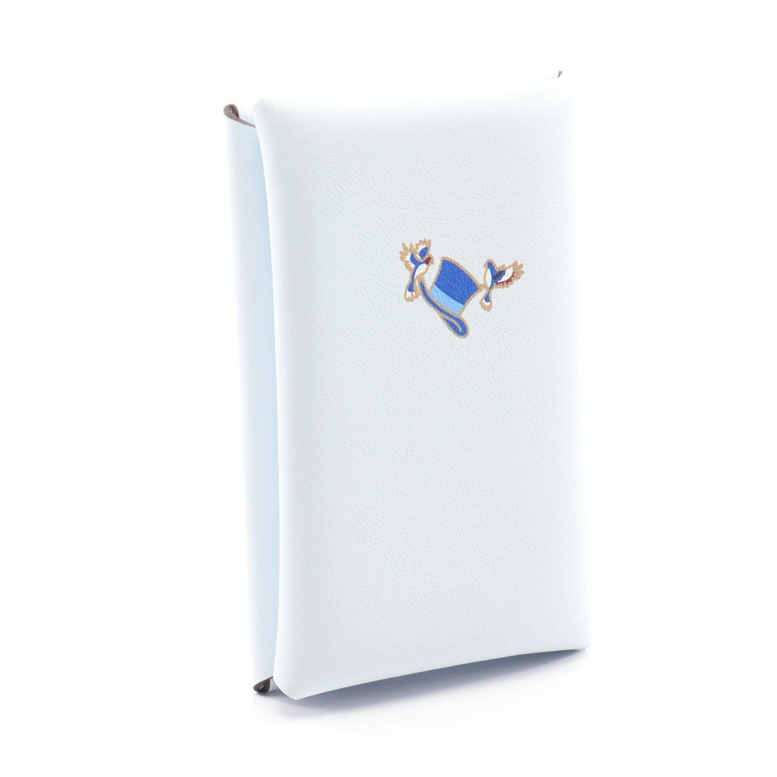 Hermes Coin Case Calvi Cowboy Blue Brum Leather — view 2