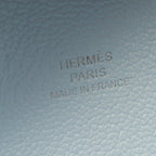 Hermes Coin Case Calvi Cowboy Blue Brum Leather — view 5