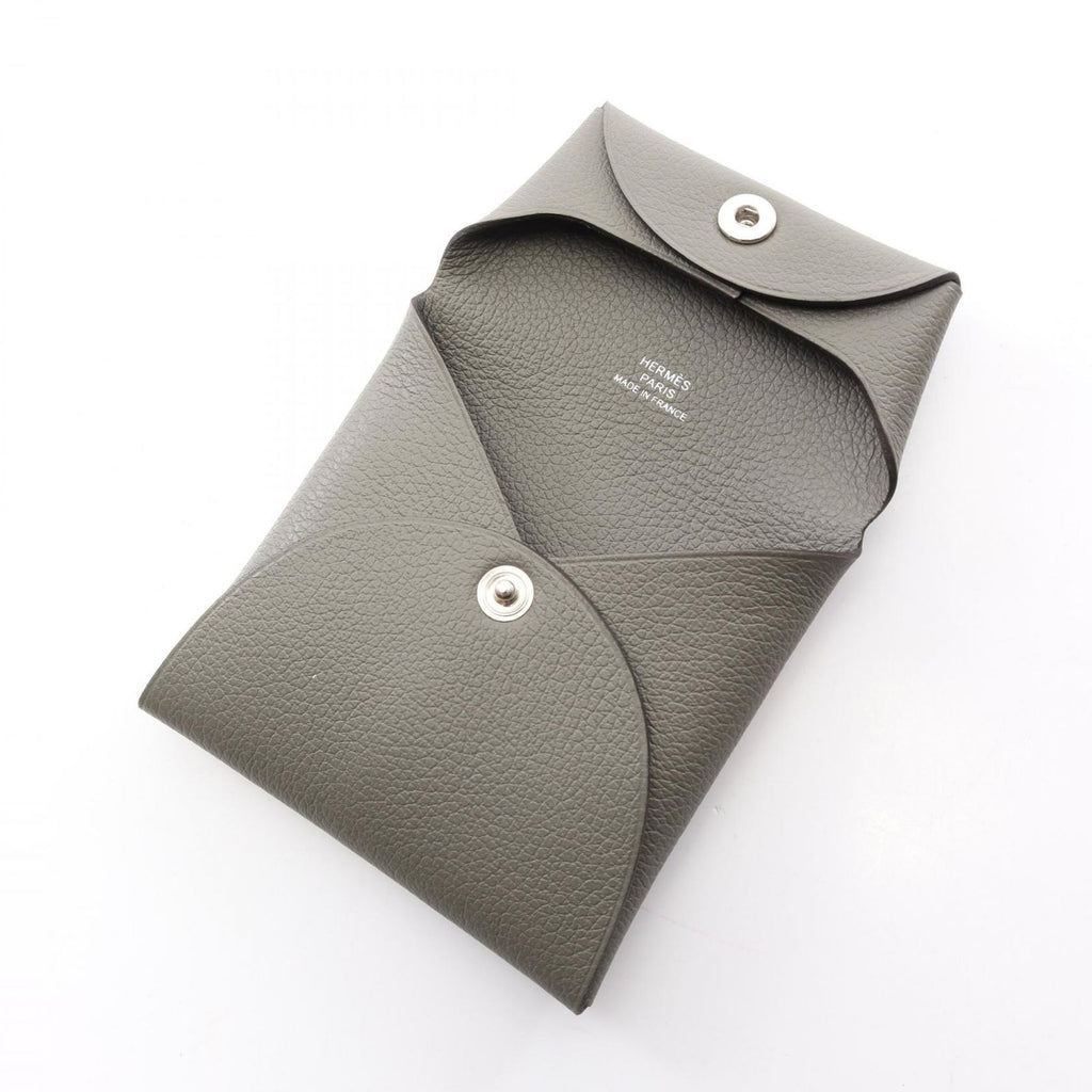 Hermes Coin Case Bastia Grimeia Leather — view 3
