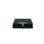 Gucci Logo Leather Bifold Wallet Mini Billfold Coin Purse Black — view 3