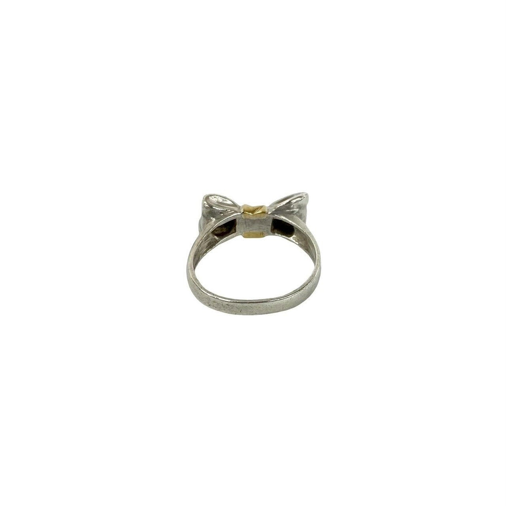Tiffany & Co Ribbon Ring 925 Sterling Silver Gold — view 5