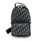 Dior Oblique Rider Sling Bag Navy Canvas Leather