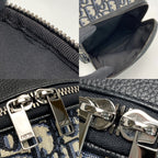 Dior Oblique Rider Sling Bag Navy Canvas Leather — view 6