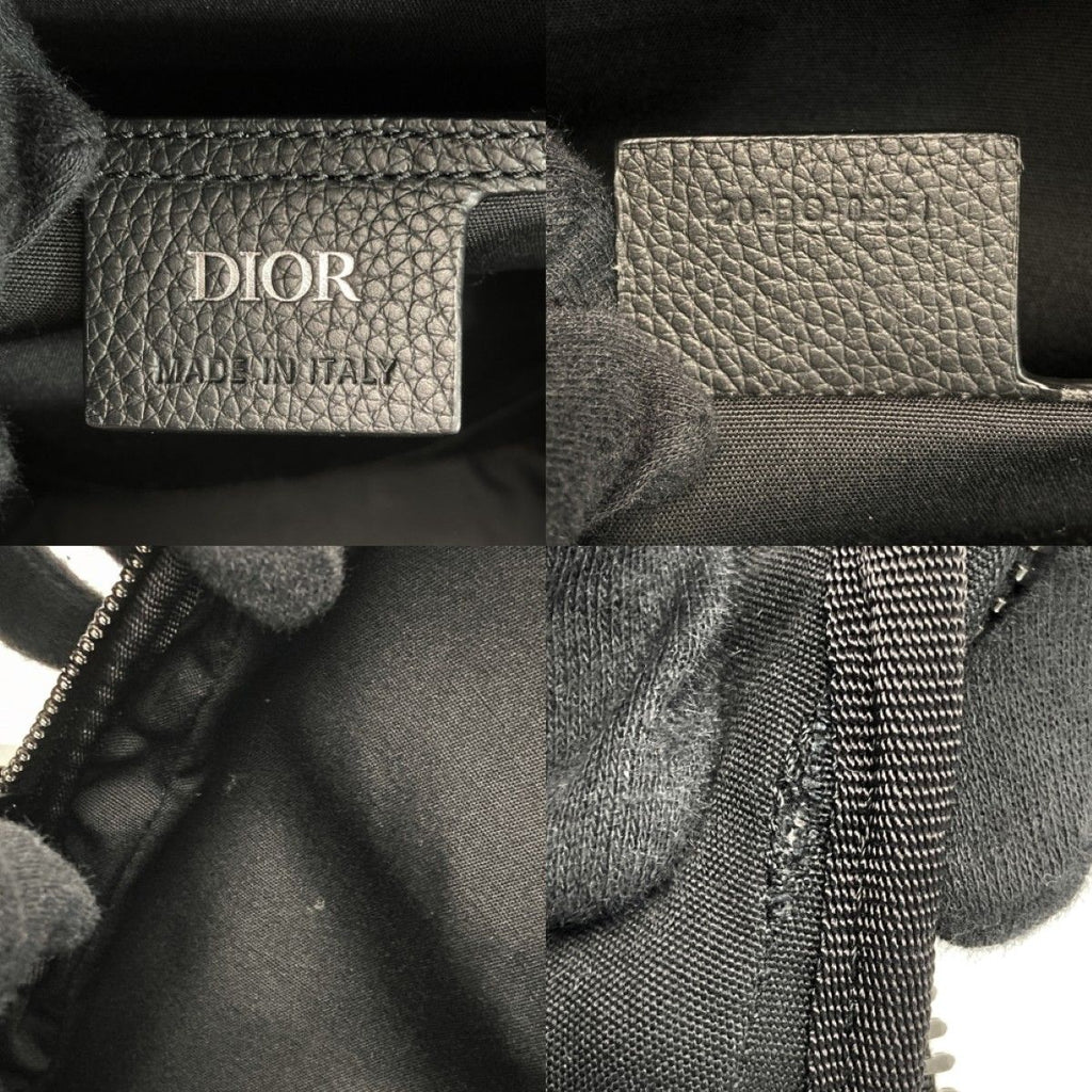 Dior Oblique Rider Sling Bag Navy Canvas Leather — view 5