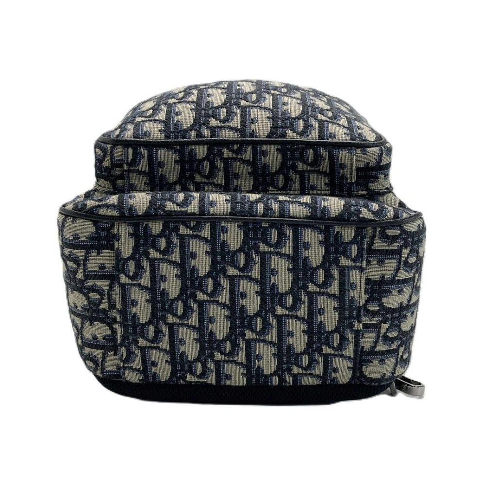 Dior Oblique Rider Sling Bag Navy Canvas Leather — view 3