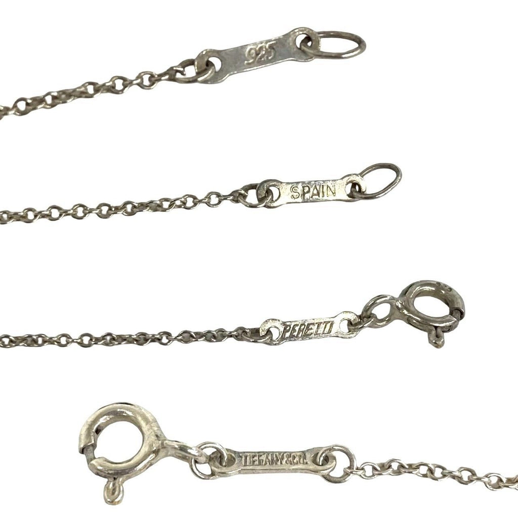 Tiffany & Co Box Vintage Chain Cross Heart Necklace 925 Sterling Silver Gold — view 3