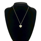 Tiffany & Co Box Vintage Chain Cross Heart Necklace 925 Sterling Silver Gold — view 2