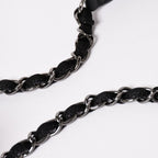 Chanel Deauville Chain Bag CC Logo Tweed Drawstring — view 8