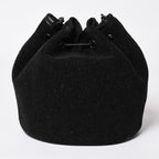 Chanel Deauville Chain Bag CC Logo Tweed Drawstring — view 2