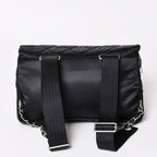 Chanel Sports Line CC Logo Backpack Chain Nylon Black Silver — view 2