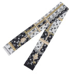 Louis Vuitton Bandeau Monogram Confidential Silk 100% Noir Bandana Scarf