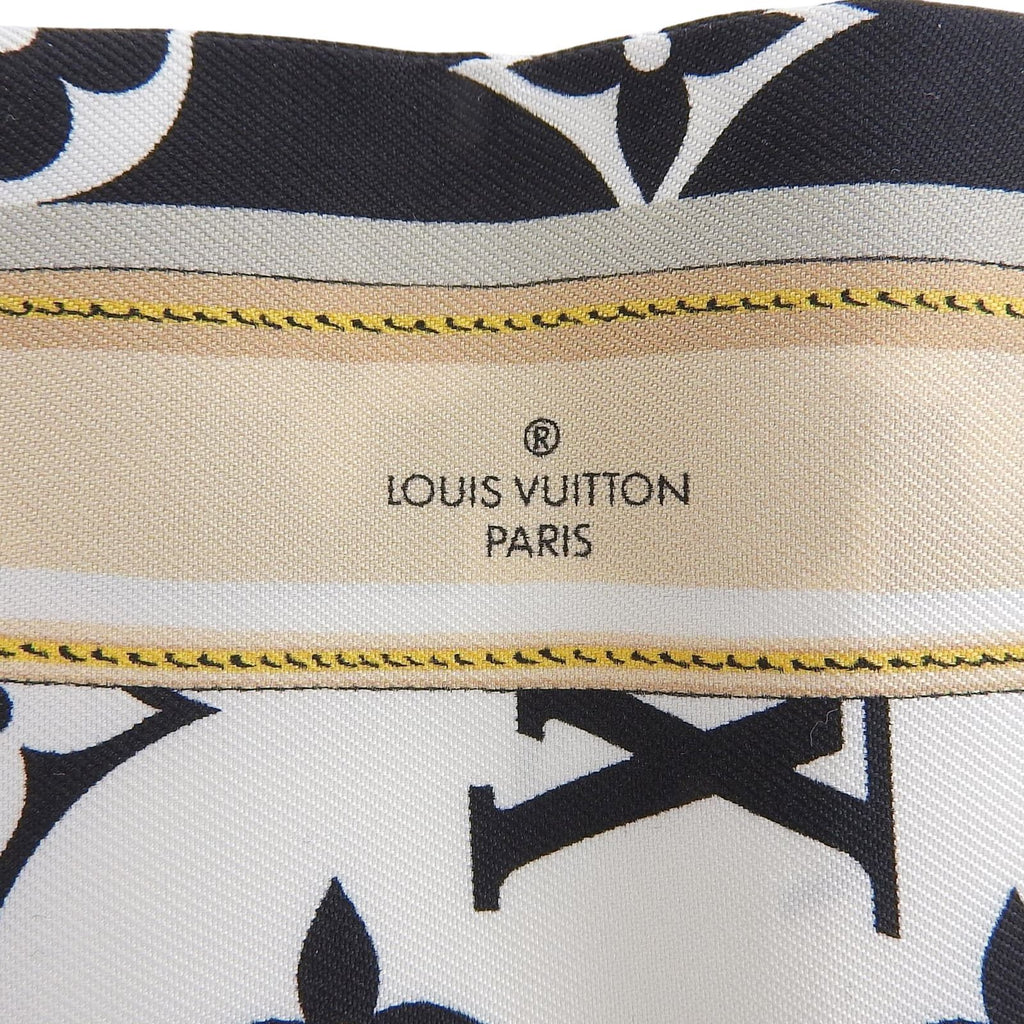 Louis Vuitton Bandeau Monogram Confidential Silk 100% Noir Bandana Scarf — view 7