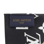Louis Vuitton Bandeau Monogram Confidential Silk 100% Noir Bandana Scarf — view 9