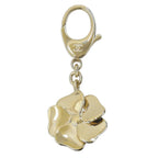 Chanel CC Logo Faux Pearl Camellia Key Holder Black Gold — view 3