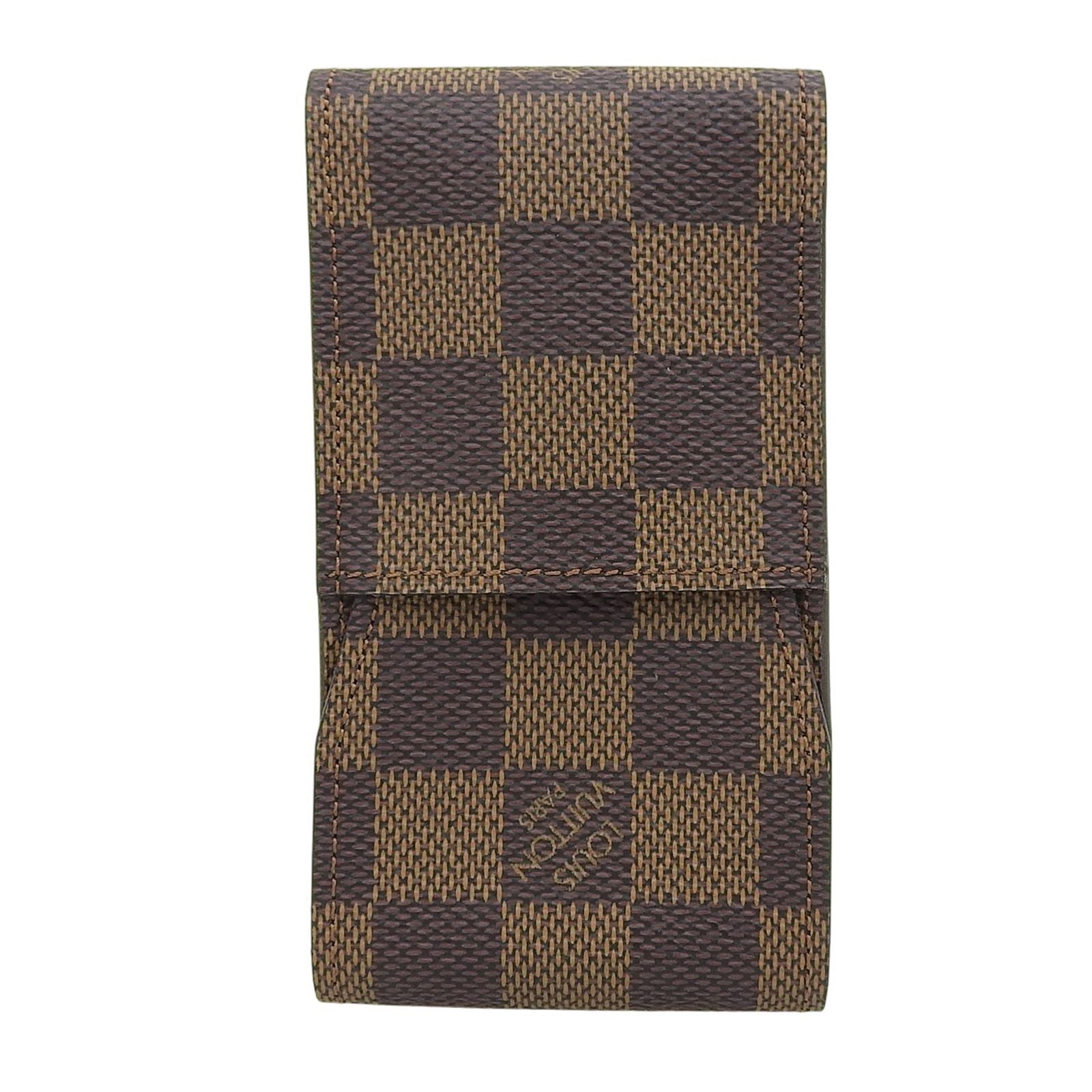 Louis Vuitton Etui Cigarette Damier Ebene Tobacco Case