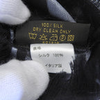 Louis Vuitton Silk 100% Shadow Monogram Dot Pattern with Fringe Shawl Black — view 7