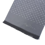 Louis Vuitton Silk 100% Shadow Monogram Dot Pattern with Fringe Shawl Black — view 4