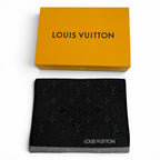 Louis Vuitton Echarpe My Monogram Eclipse Wool Logo Embroidery Scarf Black Gray — view 2