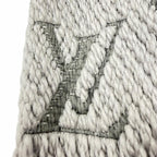 Louis Vuitton Echarpe Logo Mania Monogram Wool Silk Gripe Loulou Scarf — view 5