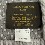 Louis Vuitton Echarpe Logo Mania Monogram Wool Silk Gripe Loulou Scarf — view 6