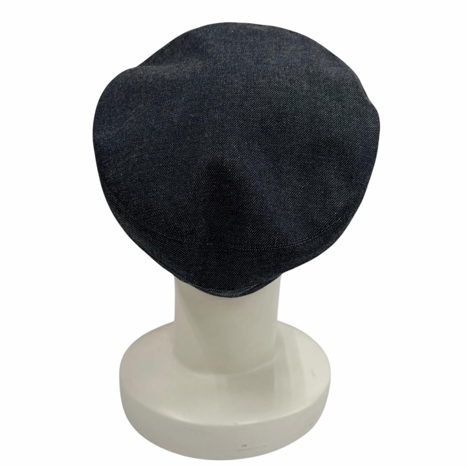 Hermes Cotton 100% Series with Saint Honore Cliquetis Denim Beret Indigo 56 — view 4