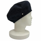 Hermes Cotton 100% Series with Saint Honore Cliquetis Denim Beret Indigo 56 — view 3