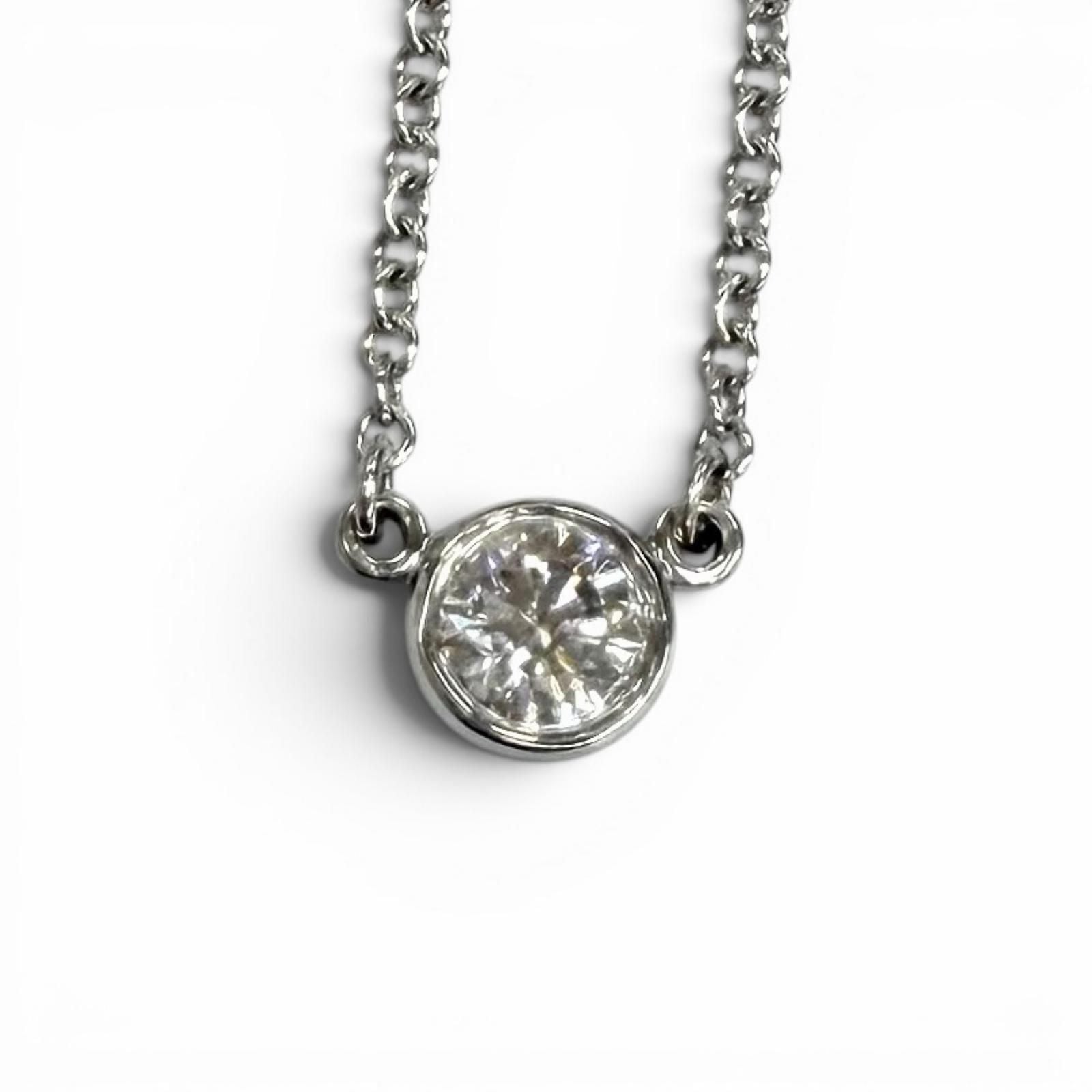 Tiffany & Co Elsa Peretti by the Yard Diamond Necklace Diameter 4.5 41 cm