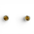 Tiffany & Co Citrine Earrings Silver Yellow