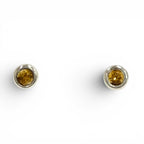 Tiffany & Co Citrine Earrings Silver Yellow