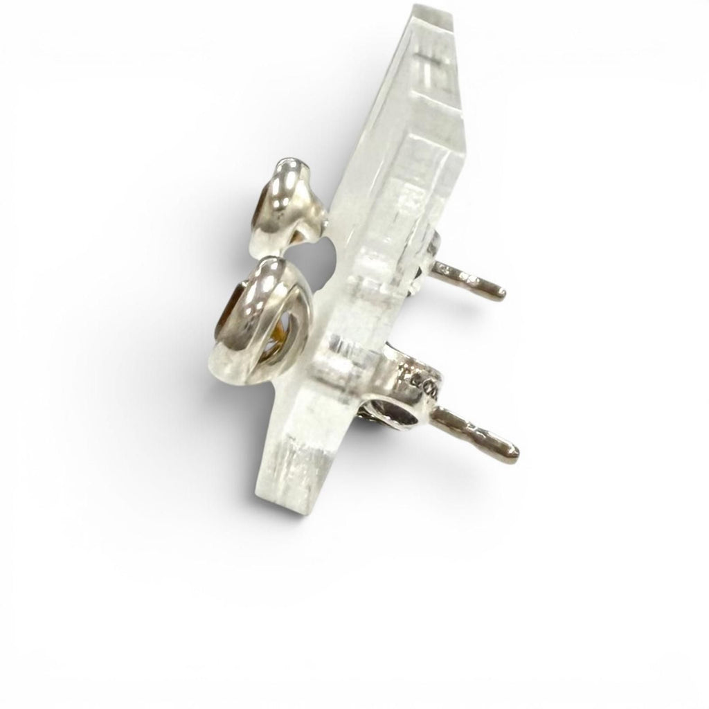 Tiffany & Co Citrine Earrings Silver Yellow — view 2